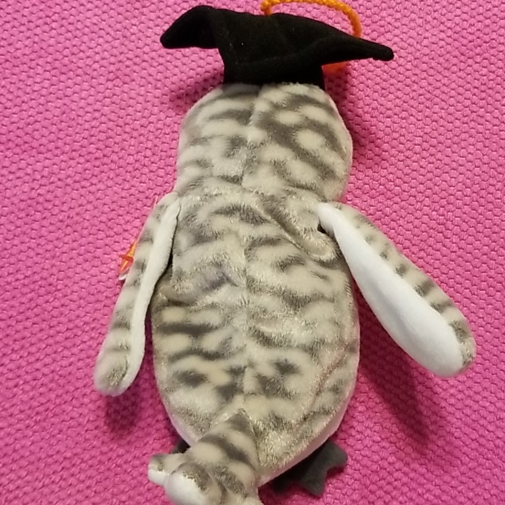 Vintage TY Beanie Baby Wiser the Owl 1999, Retired - Picture 3 of 10